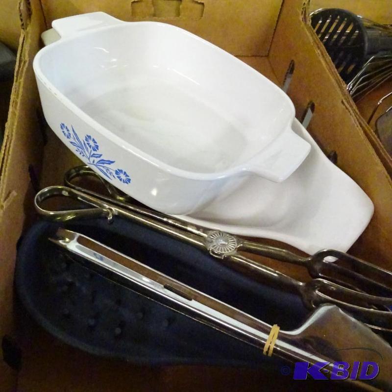 lot 187 image: Utensils, Corning Ware DIshes...