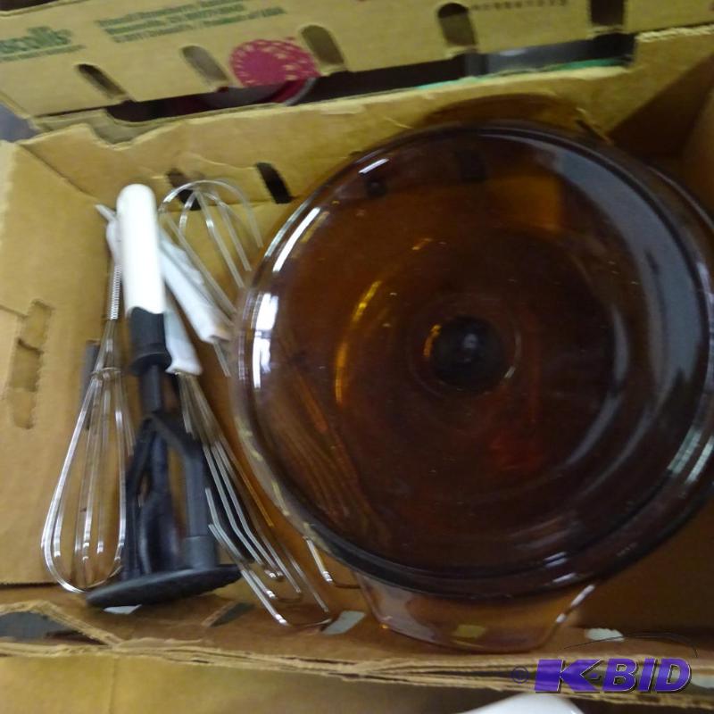 lot 188 image: Utensils, Glass Casserole...