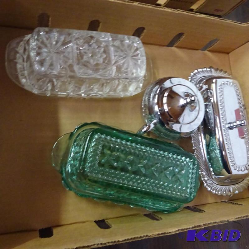 lot 191 image: 3 Butter Dishes...