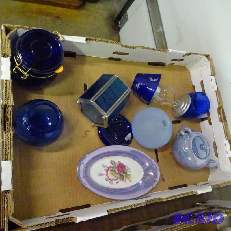 lot 203 image: Misc Colored Glassware...