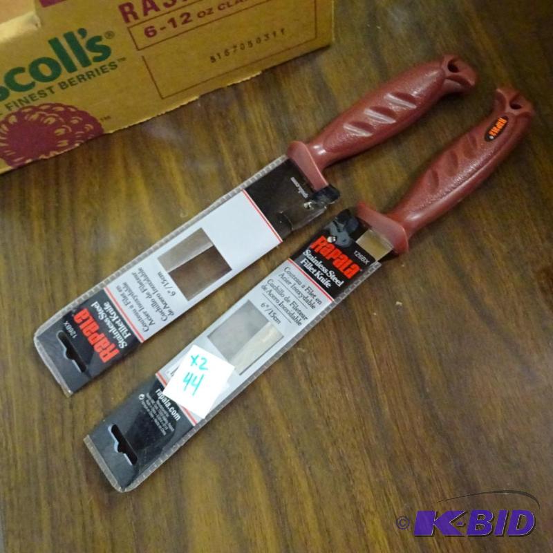 lot 44 image: 2 New Rapala Filet Knives...