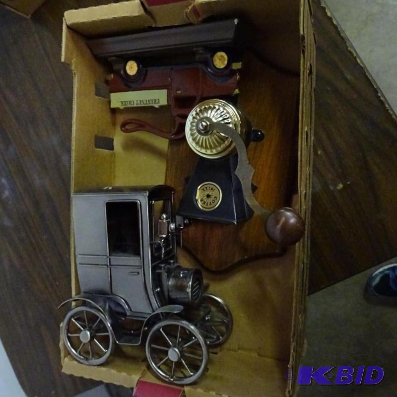lot 51 image: Nut Cracker, Ornamental Coffee Mill, Metal Or...