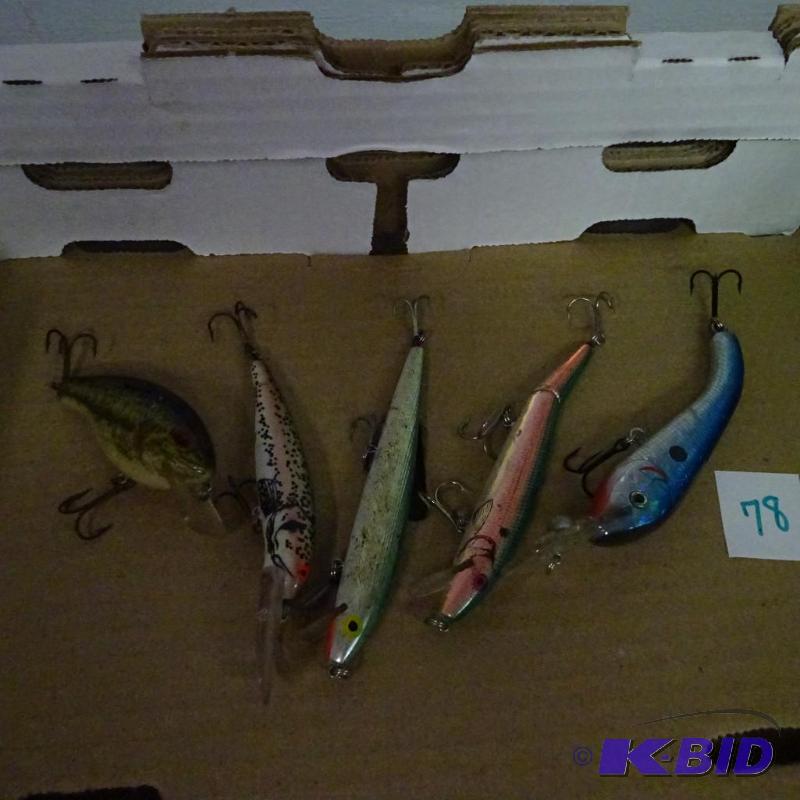 lot 78 image: Rebel Fishing Lures...