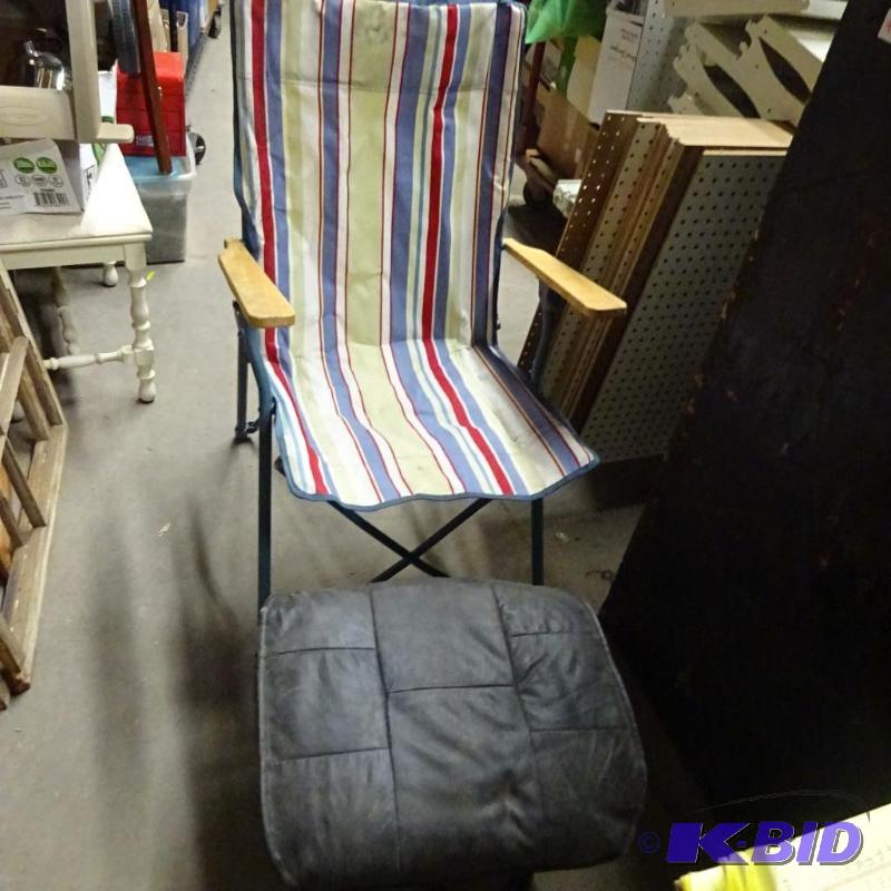 Foot Stool and Folding Camping Chair...