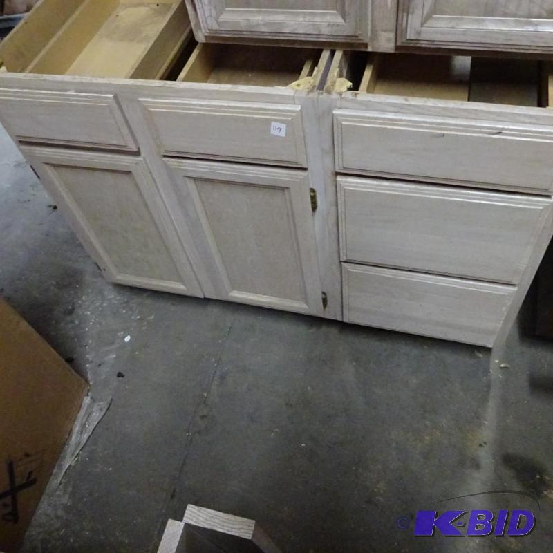 5 Drawer and 2 Door Laminate Cabinet. 48 X 25...
