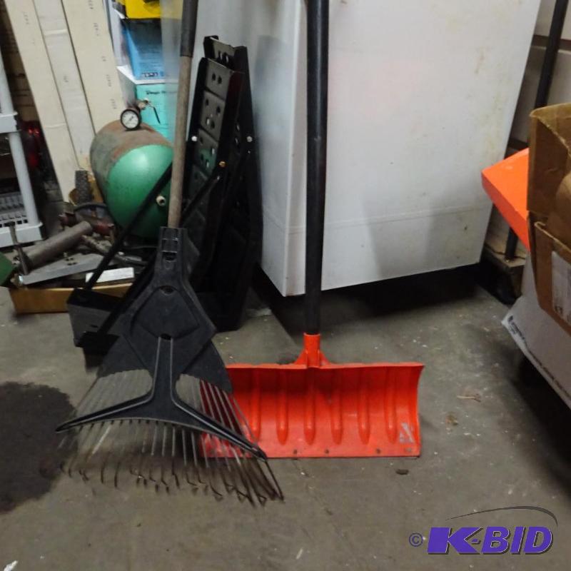 Snow Shovel and Lawn Rake...