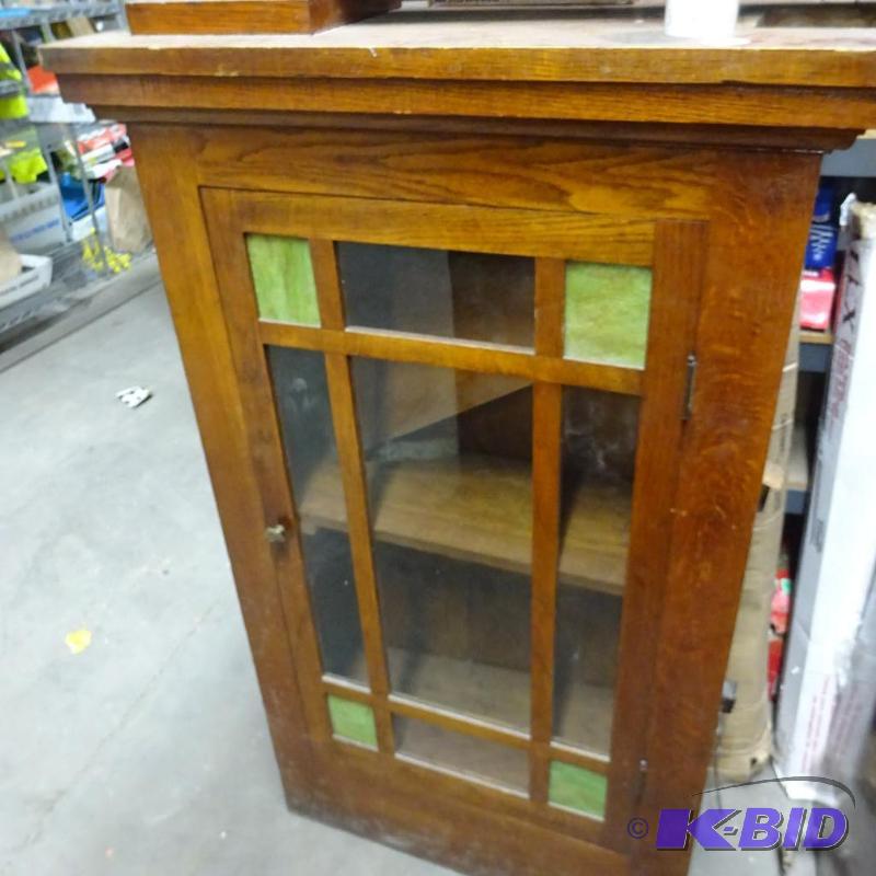 Vintage Wood Cabinet 34 X 15 X 56...