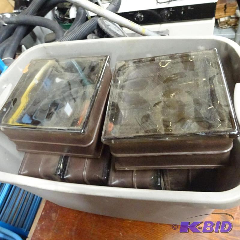 6 Glass Block. 8 X 8 Darkened Glass...