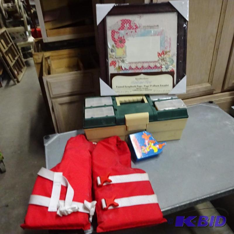 Tackle Box Broken Hinges, Framed Scrap Book P...