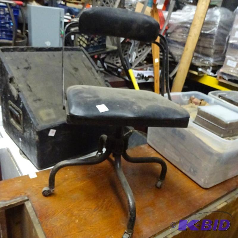 Vintage metal office chair...