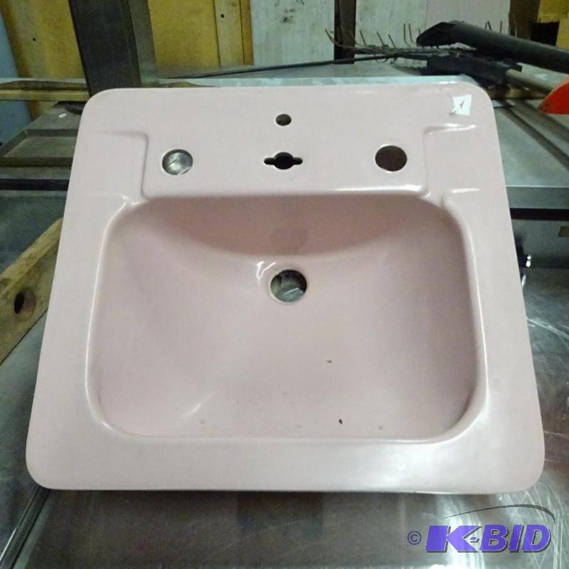 Vintage Pink Porcelain Sink...