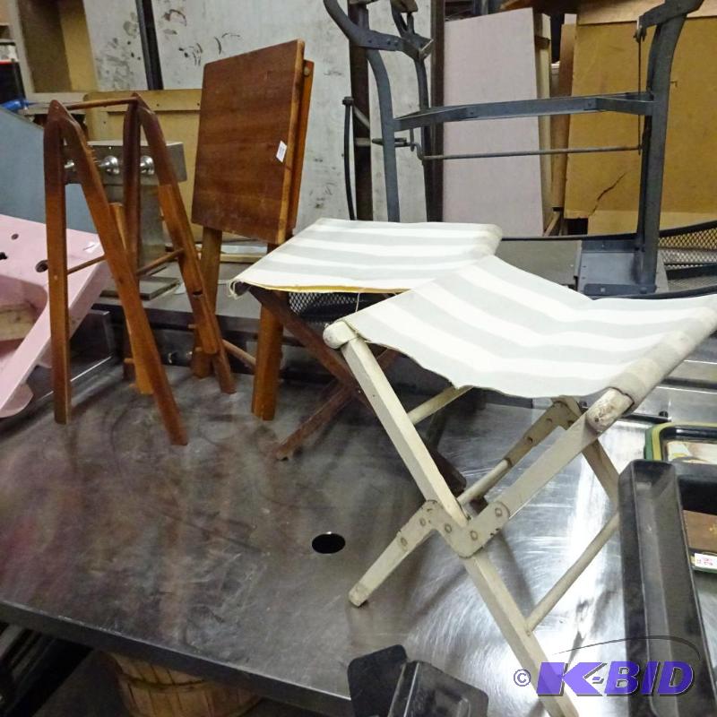 2 Vintage Stools, TV Tray...