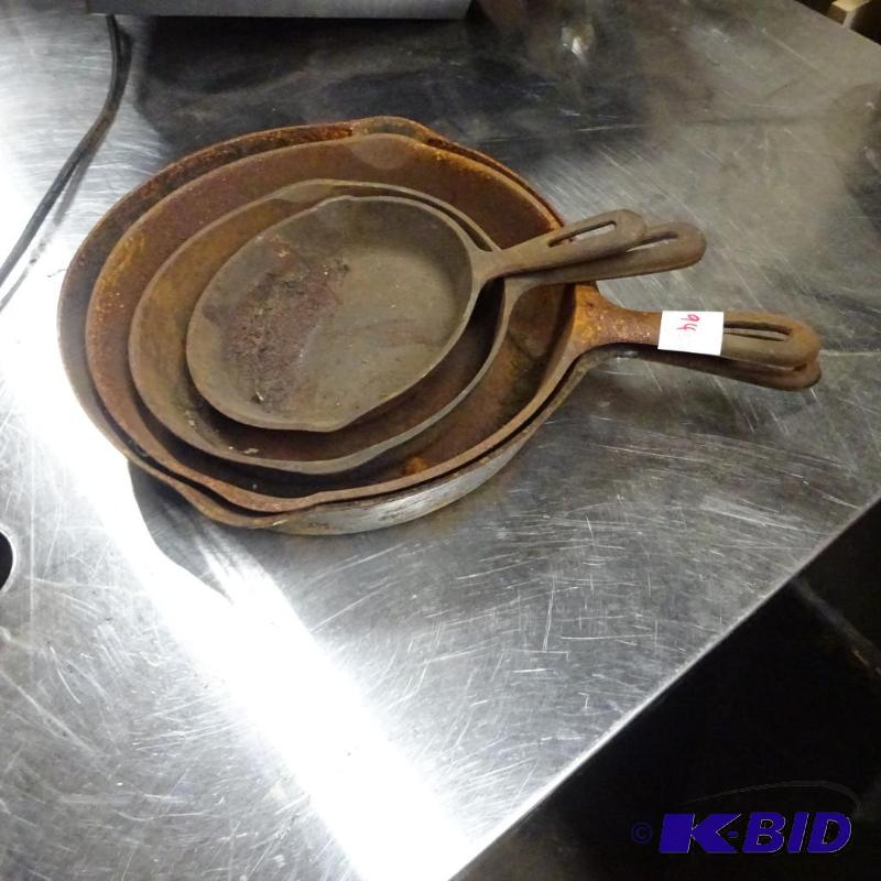 4 Cast Iron Skillets...