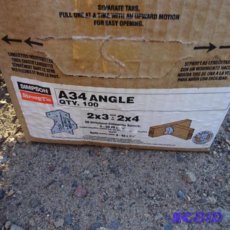 Simpson A34 angle connectors. Qty 100...