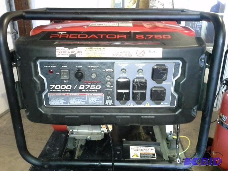 8750 Peak7000 Running Watts, 13 HP (420cc) Generator EPA III