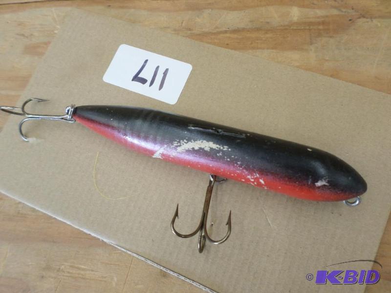 lot 117 image: (1) Wooden Muskie Lure...