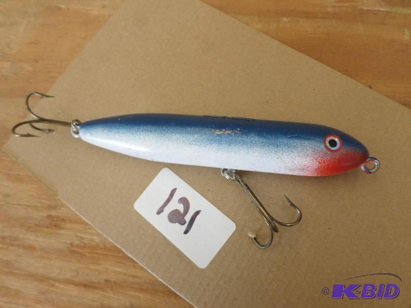lot 121 image: (1) Wooden Muskie Lure...
