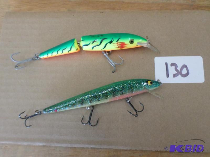 lot 130 image: (2) MuskiePike Crankbaits...