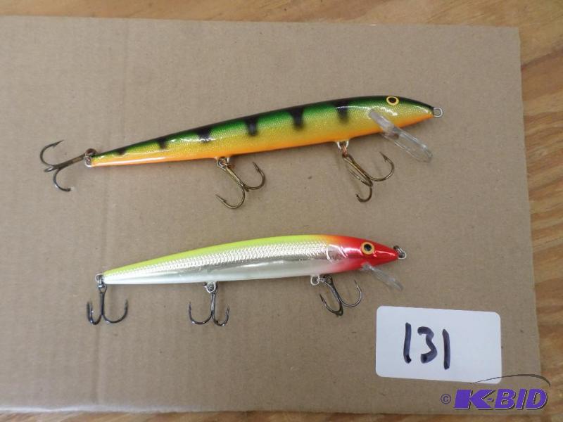 lot 131 image: (2) Rapala Muskie Lures...