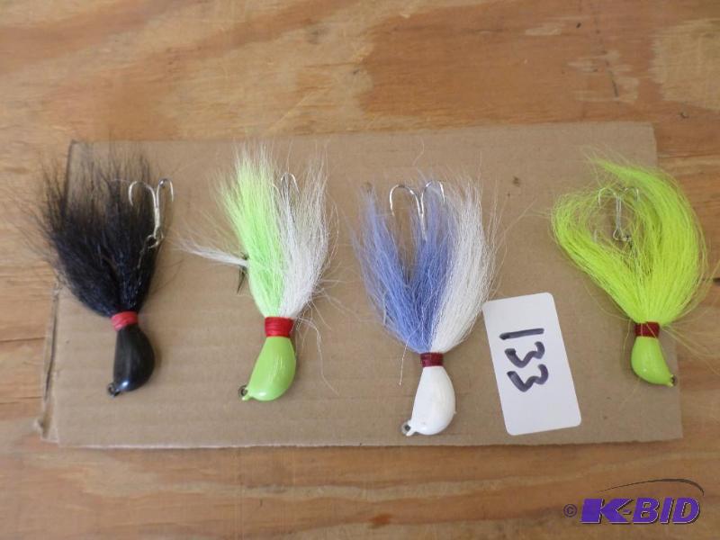 lot 133 image: (4) MuskiePike Jigs...