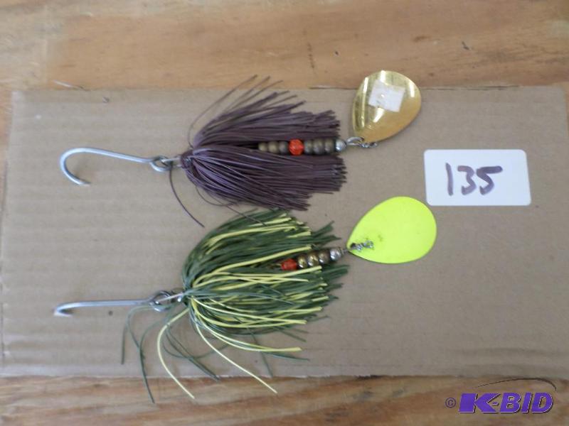 lot 135 image: (2) Muskie Spinner Lures...