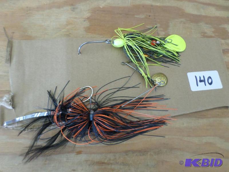 lot 140 image: (2) Muskie Spinner Lures...