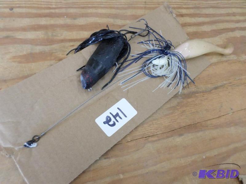 lot 142 image: (2) Muskie Spinner Lures...