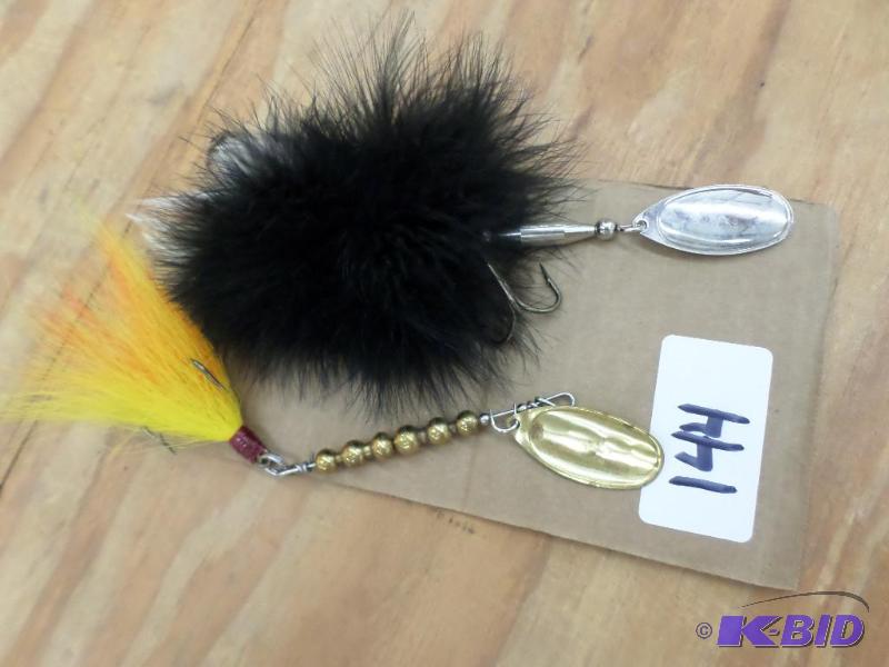 lot 144 image: (2) Muskie Spinner Lures...