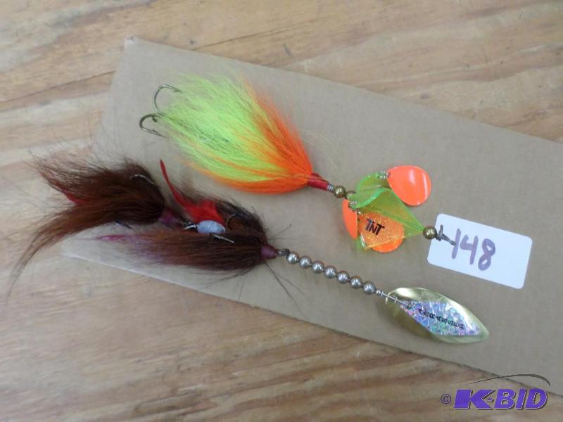 lot 148 image: (2) Muskie Spinner Lures...