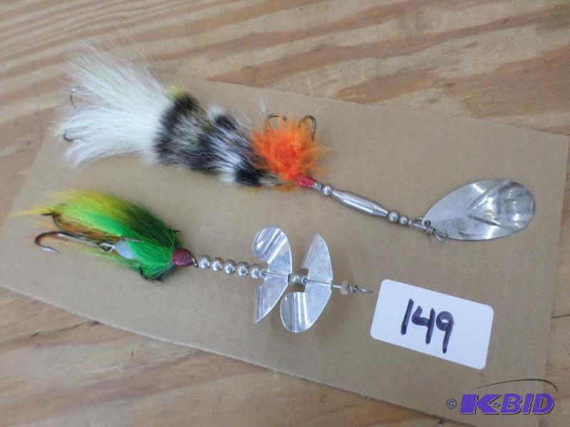 lot 149 image: (2) Muskie Spinner Lures...