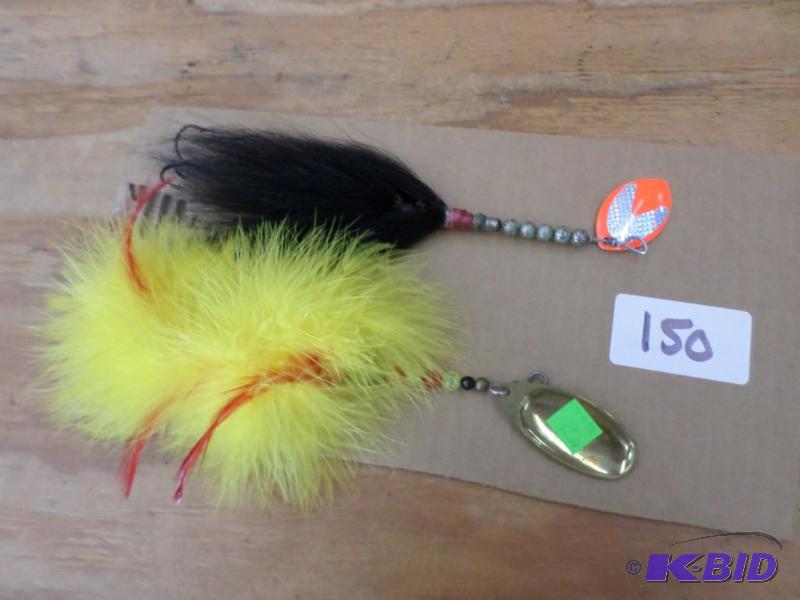 lot 150 image: (2) Muskie Spinner Lures...