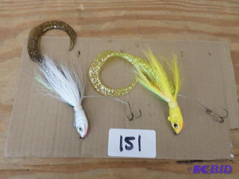 lot 151 image: (2) Muskie Spinner Lures...