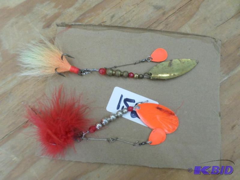 lot 152 image: (2) Muskie Spinner Lures...