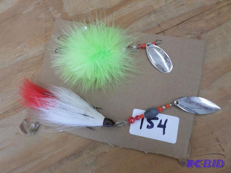 lot 154 image: (2) Muskie Spinner Lures...