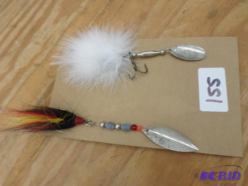 lot 155 image: (2) Muskie Spinner Lures...
