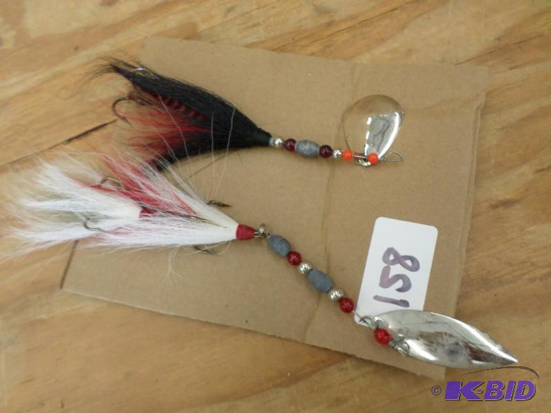 lot 158 image: (2) Muskie Spinner Lures...