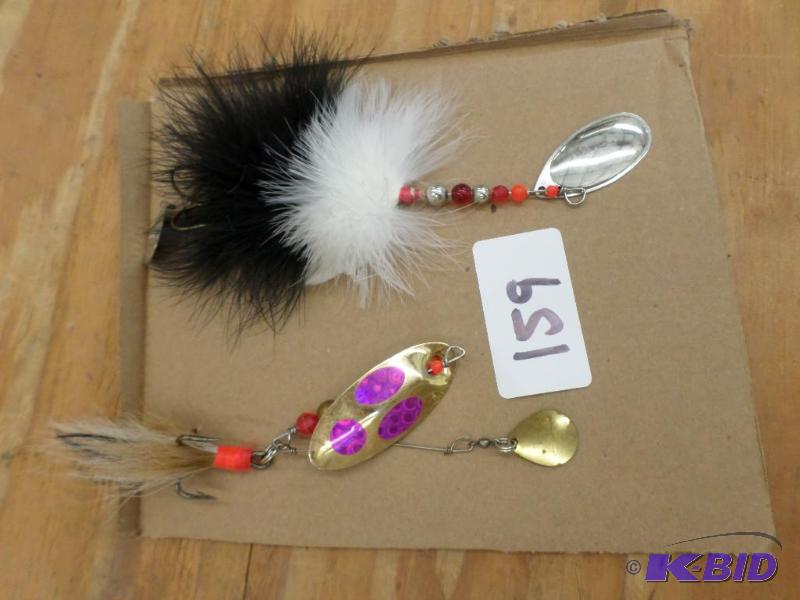 lot 159 image: (2) Muskie Spinner Lures...