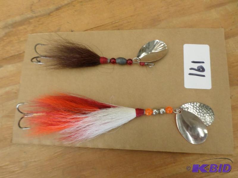 lot 161 image: (2) Muskie Spinner Lures...