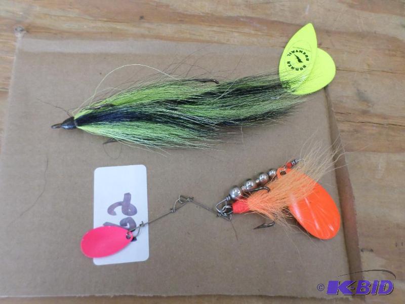lot 162 image: (2) Muskie Spinner Lures...