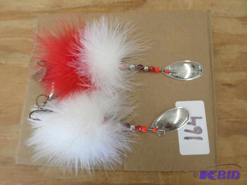 lot 164 image: (2) Muskie Spinner Lures...