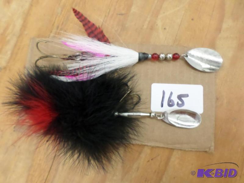 lot 165 image: (2) Muskie Spinner Lures...
