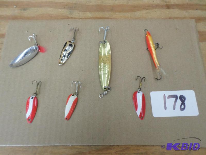lot 178 image: (7) Various Spoon Lures...