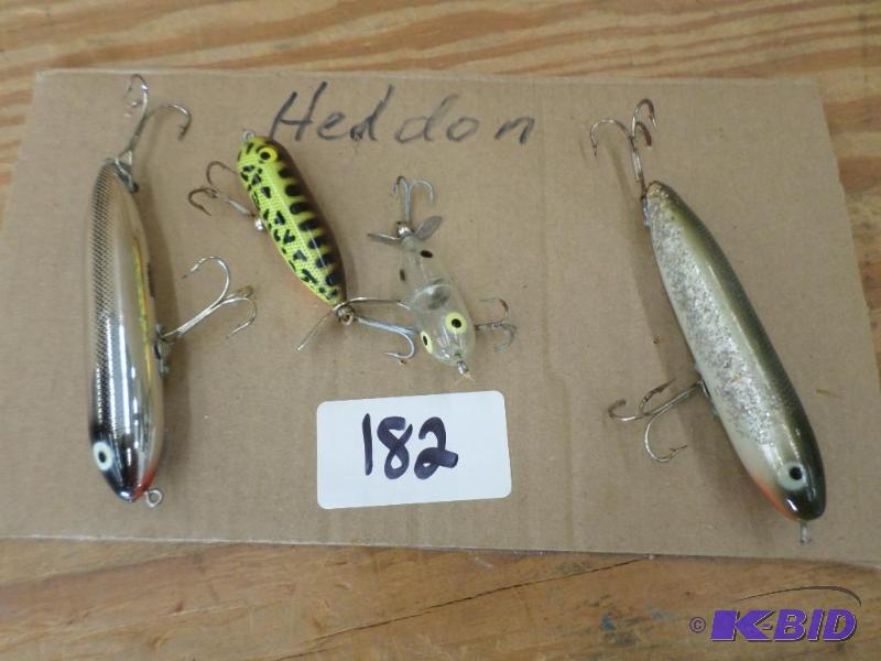 lot 182 image: (4) Various Heddon Lures...