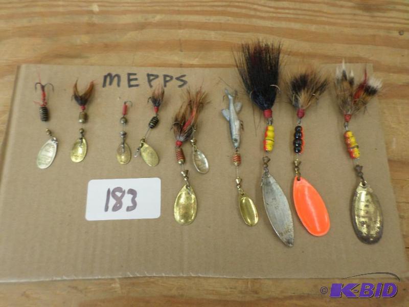 lot 183 image: (10) Mepps Spinner Lures...