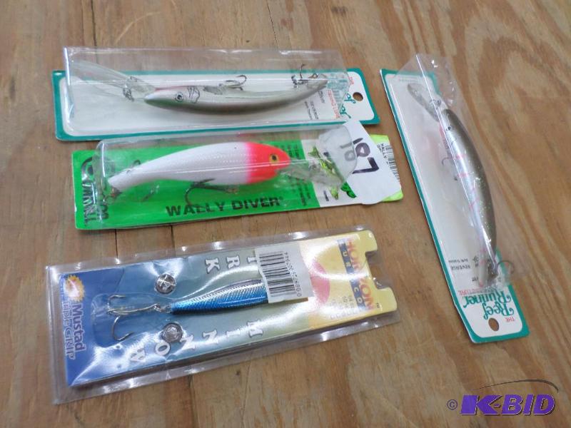 lot 187 image: (4) Various New Fishing Lures...