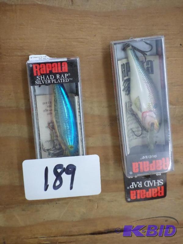 lot 189 image: (2) New Rapala Shad Rap Lures...