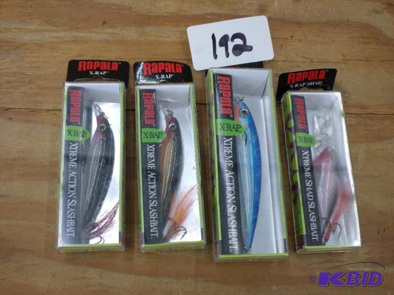 lot 192 image: (4) New Rapala X-Rap Crankbaits...