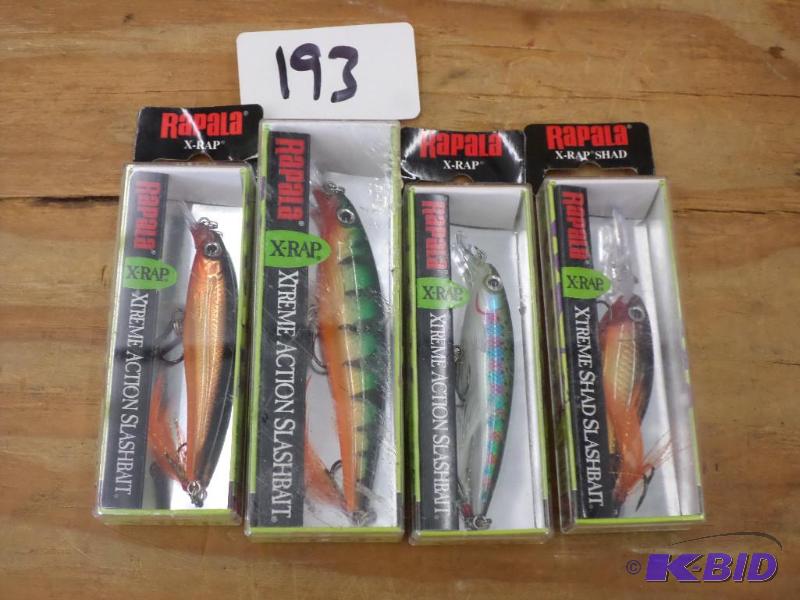 lot 193 image: (4) New Rapala X-Rap Crankbaits...