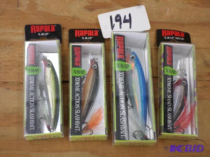 lot 194 image: (4) New Rapala X-Rap Crankbaits...