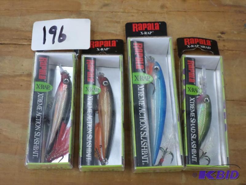 lot 196 image: (4) New Rapala X-Rap Crankbaits...